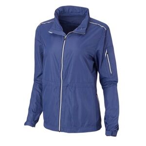NWT Windwear Tec Women’s Aviator Full Zip Tec In Blue with UP Logo Medium